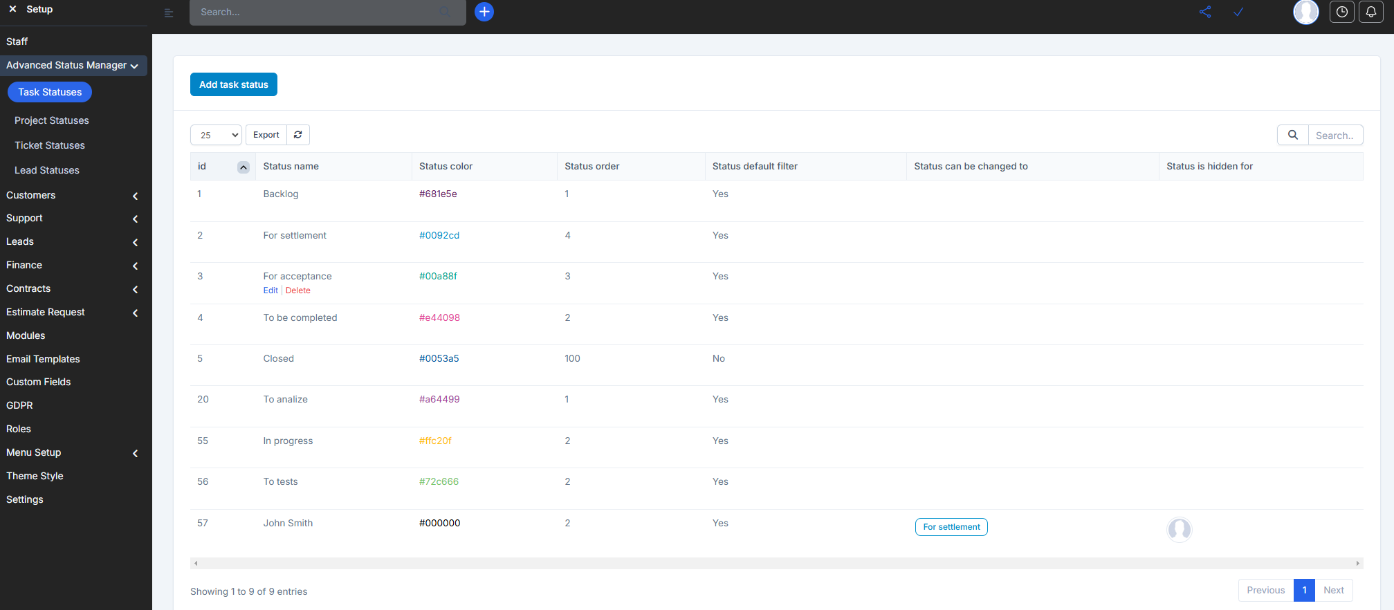 Advanced Status Manager For Perfex Crm By Unlimitechdev Codecanyon Advanced Status Manager For Perfex Crm By Unlimitechdev Codecanyon